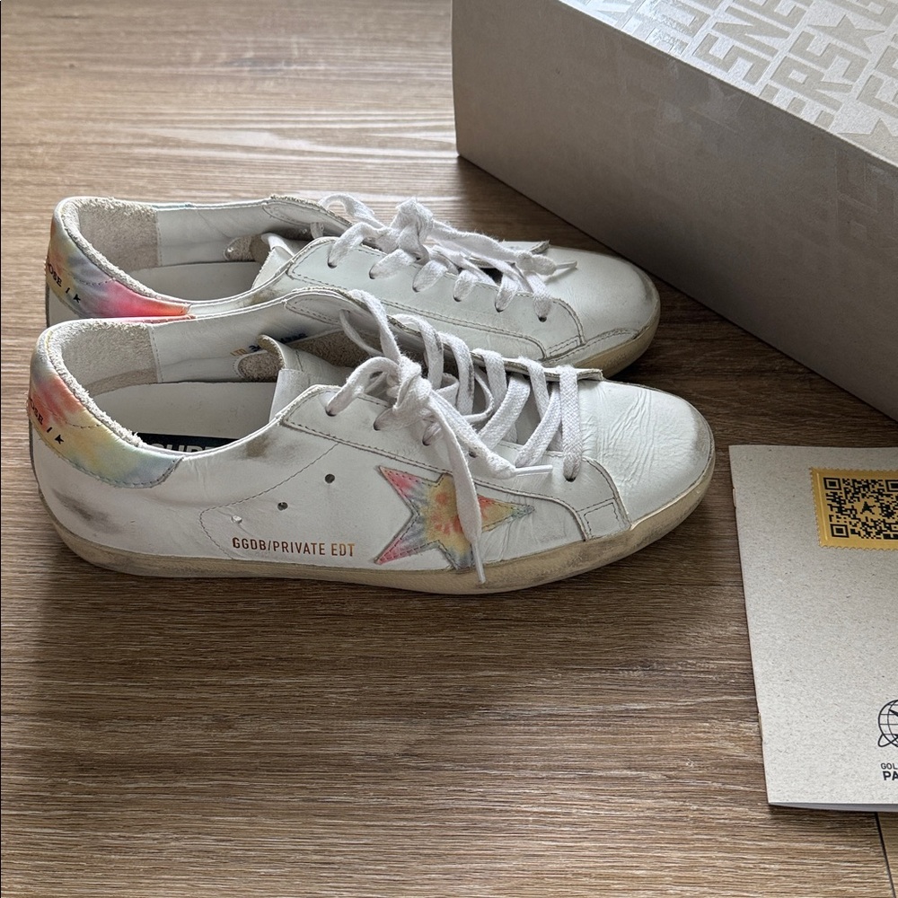 Golden Goose Authentic Superstar Tie Dye Low Top US 8.5 - Picture 13 of 16